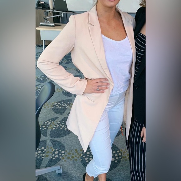 Beige Blazer, Mid-thigh length - Picture 6 of 6